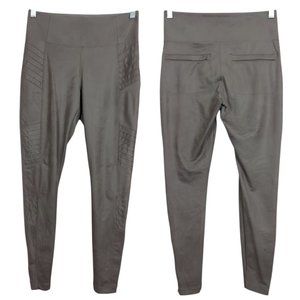 Athleta Delancy Gleam motto‎ tight gray leggings City Travel Athlete size Small